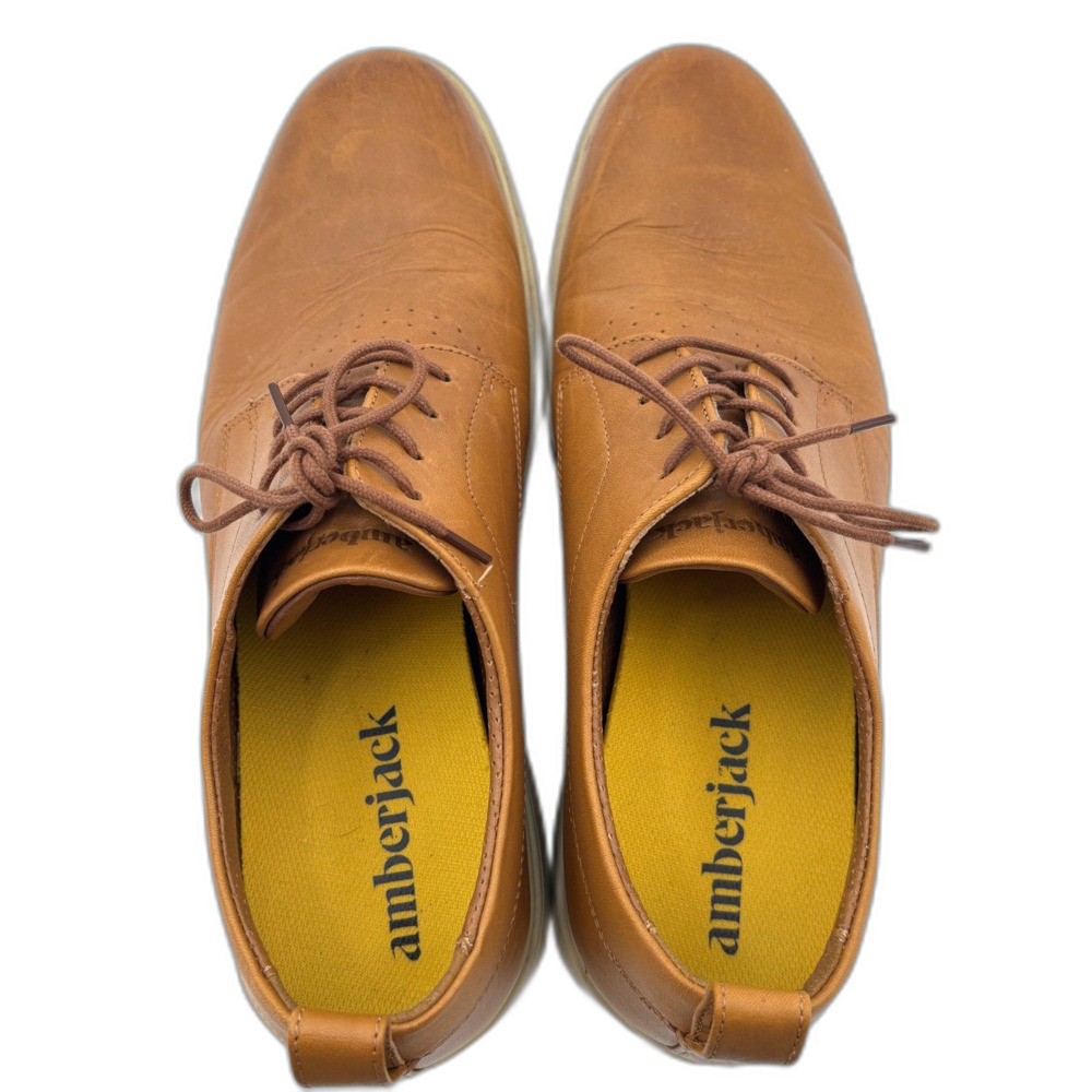 Amberjack "The Original" Men's Lace-up Dress Shoes | Honey & Cream | Size 10.5M